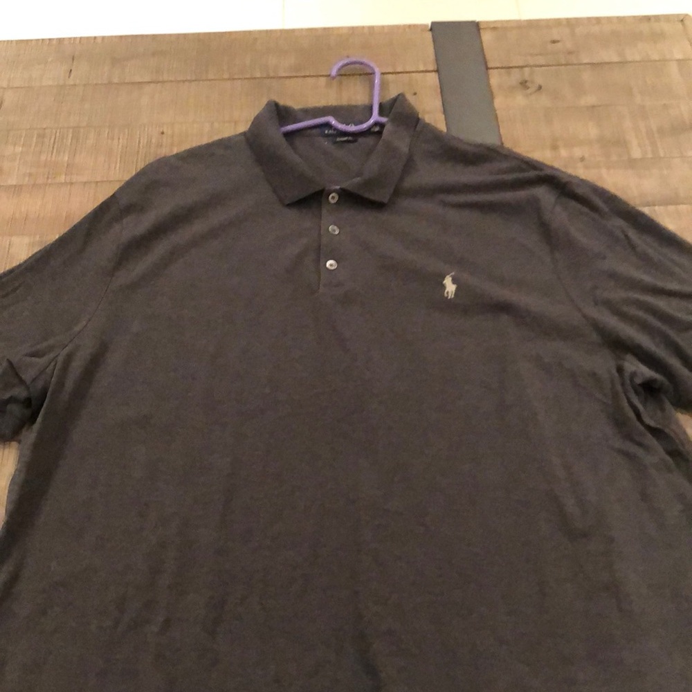 Charcoal grey polo by Ralph Lauren xxl worn once